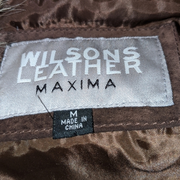 WILSON'S LEATHER Maxima Faux Fur Trim Duster - Picture 6 of 8